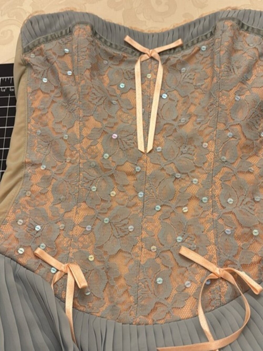 Betsey Johnson, ballet core corseted, tiered skirt dress. Size 2. Never worn. - Picture 9 of 12
